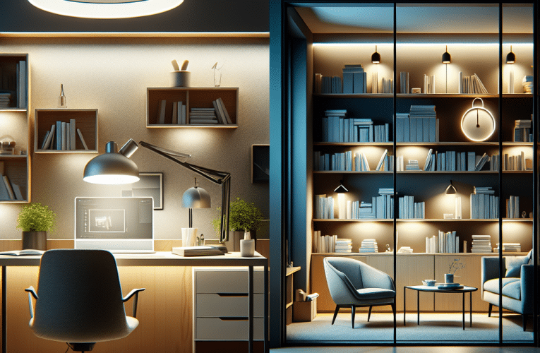 Oświetlenie do biura i gabinetu – jak wybrać idealne lampy dla komfortu pracy?