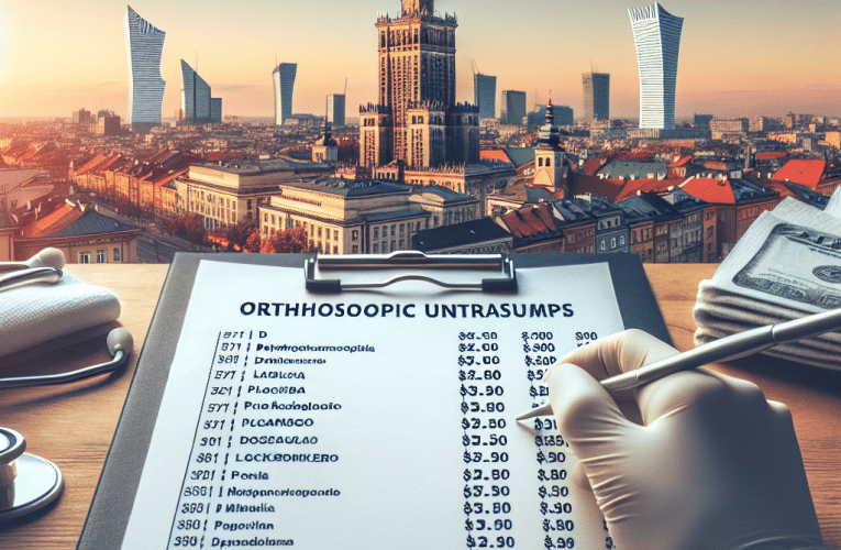 USG ortopedyczne w Warszawie: ceny miejsca i porady jak wybrać odpowiednią klinikę