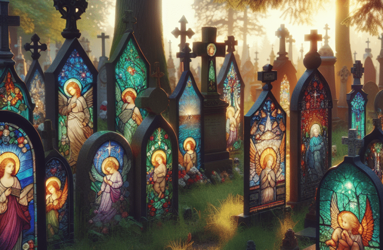 Jak wybrać idealny nagrobek z witrażem – przewodnik po stylach materiałach i cenach?