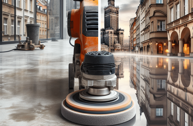 Jak skutecznie polerować beton w Warszawie? 5 kroków do perfekcyjnego wykończenia podłóg betonowych