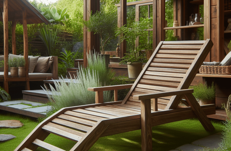 Jak wybrać leżak ogrodowy z drewna aby cieszyć się komfortem i trwałością przez lata?