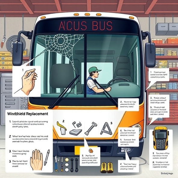 wymiana szyby w busie