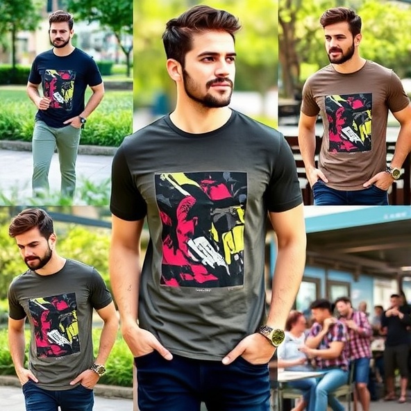 t-shirt męskie z nadrukiem