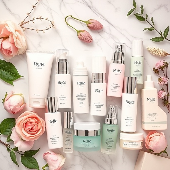 zestaw kosmetyków damskich