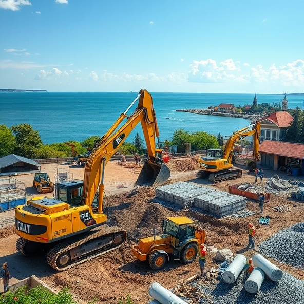 wynajem koparek kołobrzeg