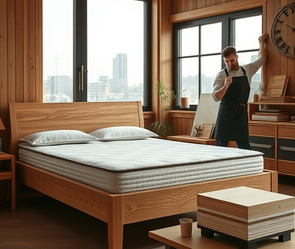 Jak wybrać wytrzymały materac do łóżka drewnianego na wymiar w Warszawie?