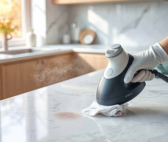 Czy czyszczenie marmuru w kuchni parownicą jest bezpieczne?