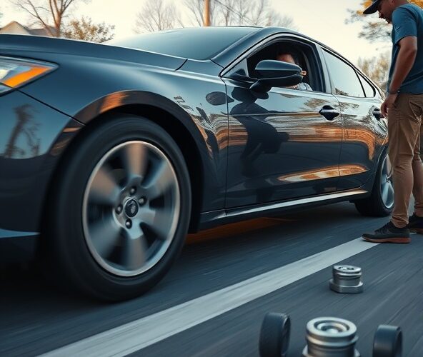 Drganie auta podczas przyspieszania po wymianie opon — kiedy do serwisu?