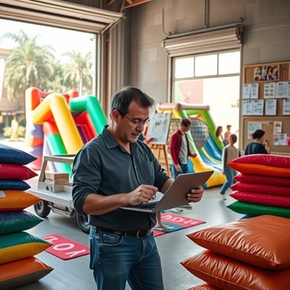 wynajem dmuchanych zjeżdżalni