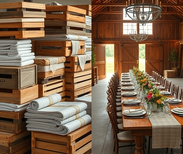 Lepiej kupić czy wypożyczyć wystrój wesela w stylu rustykalnym?