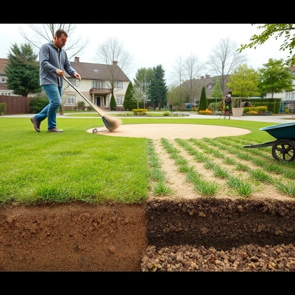 piaskowanie trawników błonie