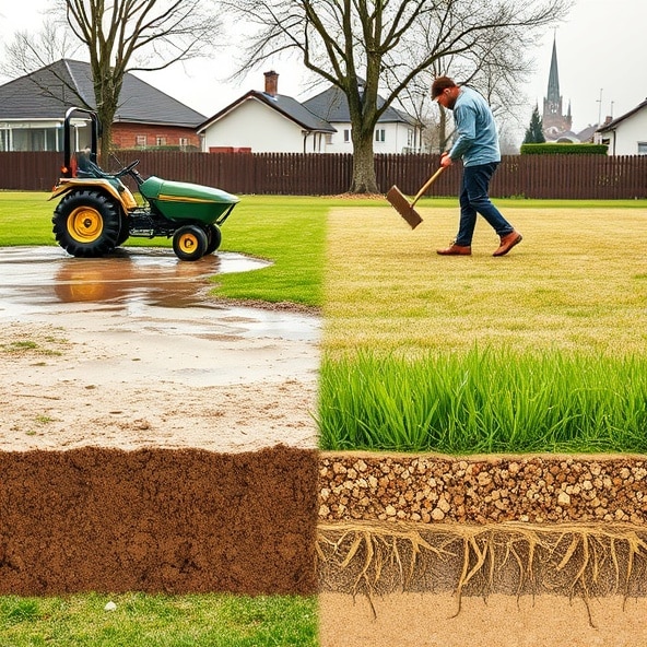 piaskowanie trawników błonie