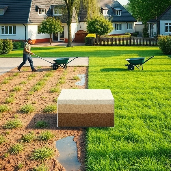 piaskowanie trawników błonie