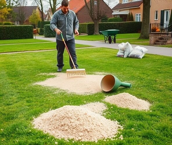 Jaki piasek i ile na m2 do piaskowania trawników w Błoniu?