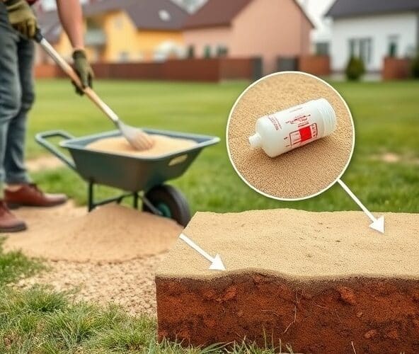 Jaki piasek i dawka do piaskowania trawników w Błoniu na glinie?