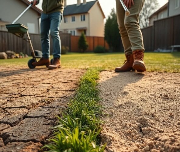 Piaskowanie trawników w Błoniu na glebie gliniastej — czy poprawi odwadnianie?