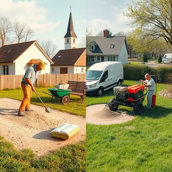 piaskowanie trawników błonie