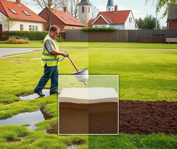 Czy piaskowanie trawników w Błoniu zmniejszy zaleganie wody?