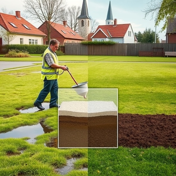 piaskowanie trawników błonie