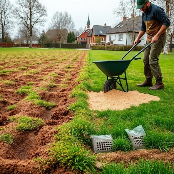 piaskowanie trawników błonie