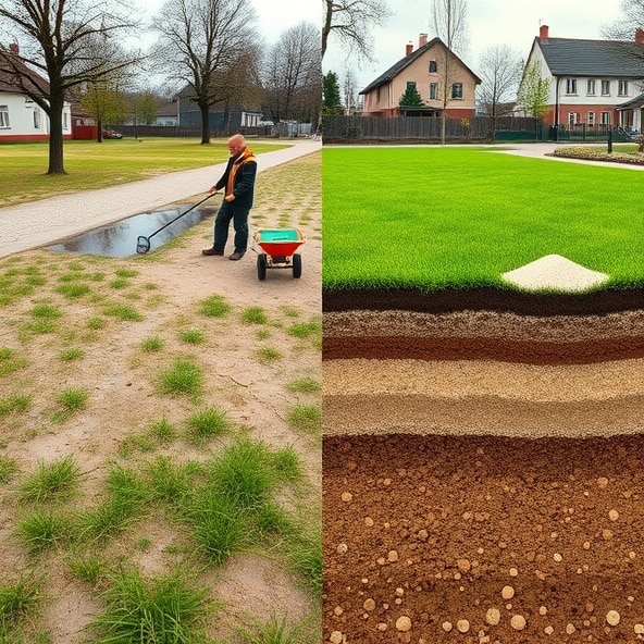 piaskowanie trawników błonie