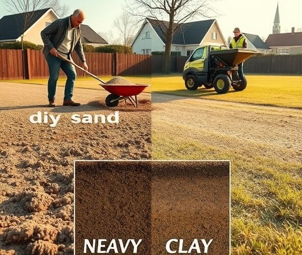 Piaskowanie trawnika w Błoniu na glinie samodzielnie czy fachowcy?