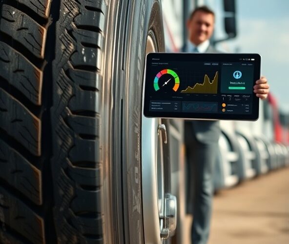 Jak właściciel floty szybko wykryje zużyty bieżnik opony z telemetrii?