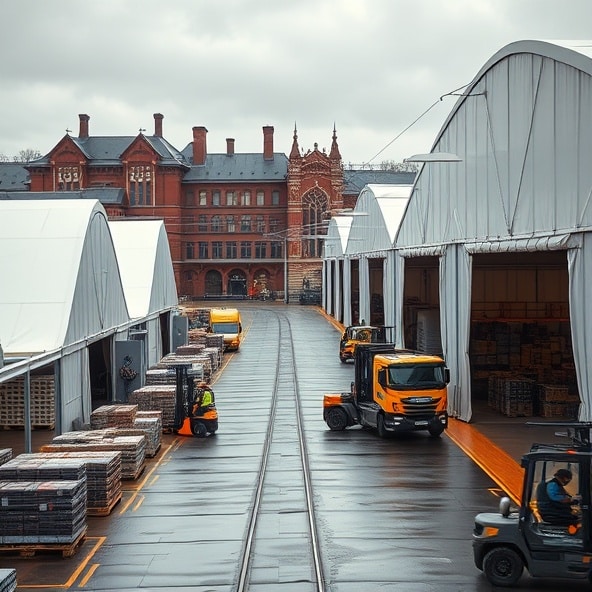 hale namiotowe łódź