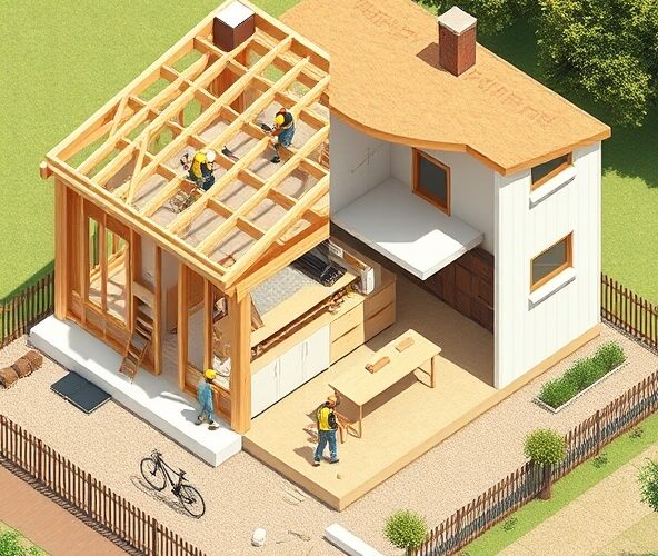 Jak zrobić domek na działce do 35 m2 na zgłoszenie: szkielet czy SIP?