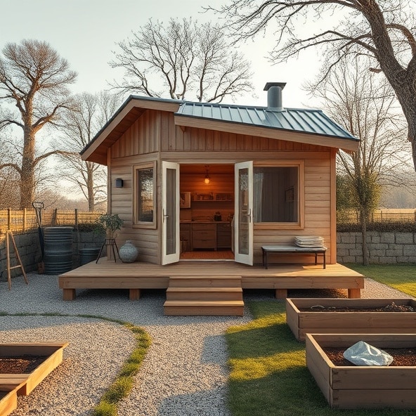 jak zrobić domek na działce