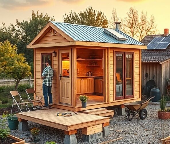 Jak zrobić domek letniskowy na działce do 35 m2 za 25 tys.?
