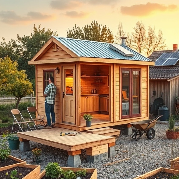 jak zrobić domek na działce