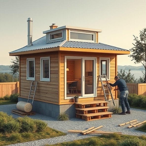 jak zrobić domek na działce
