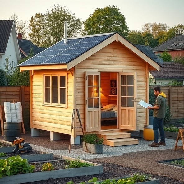 jak zrobić domek na działce