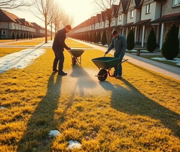 Kiedy wykonać piaskowanie trawników w Błoniu po zimie?