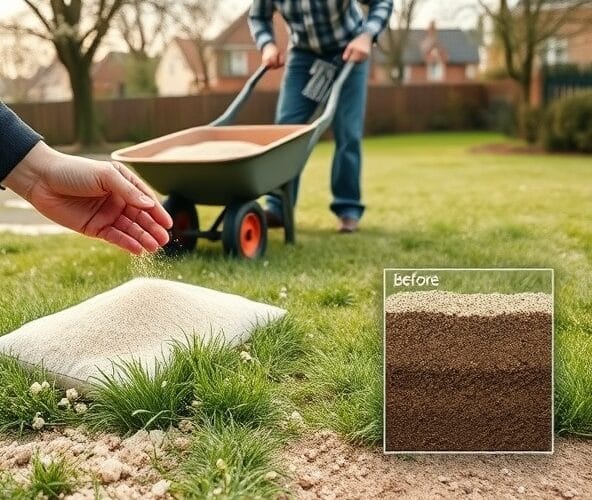 Jaki piasek i kiedy piaskować trawniki w Błoniu, by poprawić drenaż?