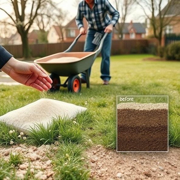 piaskowanie trawników błonie