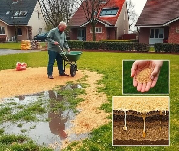 Kiedy wykonać piaskowanie trawników w Błoniu, by poprawić drenaż?