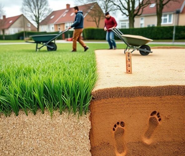 Piaskowanie trawników w Błoniu na glinie: kiedy i jak grubo?