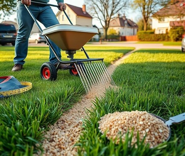Jaką dawkę piasku na m2 stosować przy piaskowaniu trawnika w Błoniu?