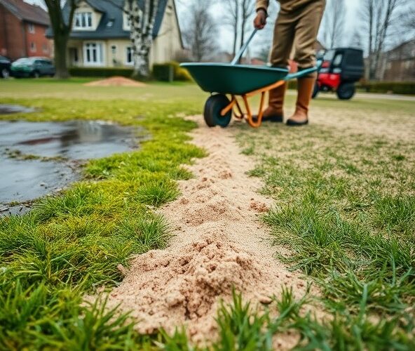 Czy piaskowanie trawników w Błoniu ograniczy mech i kałuże po deszczu?