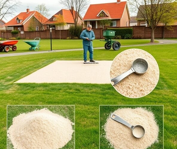 Jaki piasek i dawka przy piaskowaniu trawników w Błoniu?