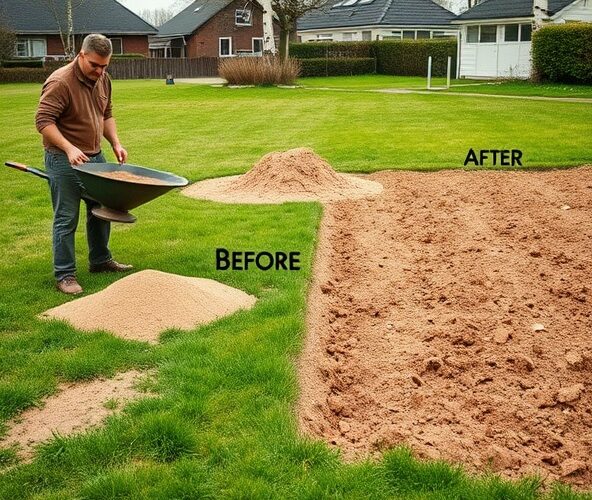 Piaskowanie trawników w Błoniu na gliniastej glebie: kiedy i ile?