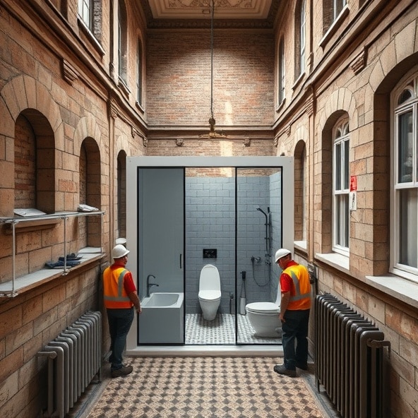 vorgefertigte badezimmermodule