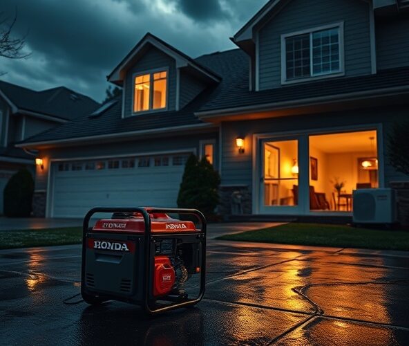 Czy agregat prądotwórczy Honda 7kW zasili dom jednorodzinny z pompą ciepła i indukcją podczas awarii prądu?
