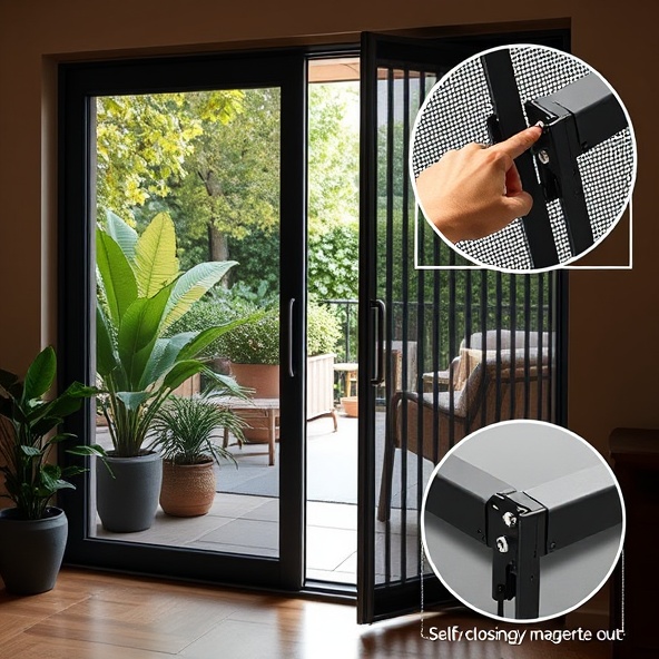 moskitiera przesuwna harmonijka