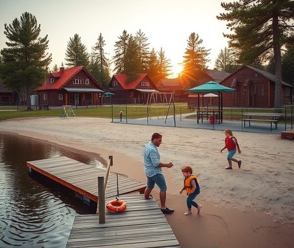 Jak wybrać w Olsztynku noclegi nad jeziorem bezpieczne dla małych dzieci?
