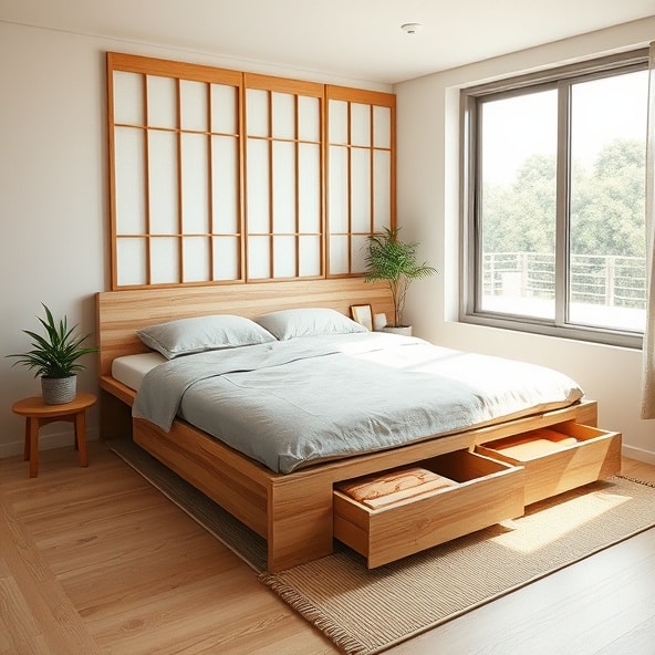 łóżko japońskie