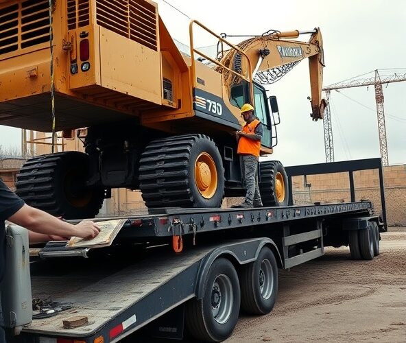 Czy koparka z długim ramieniem zmieści się na lawetę 3,5 t?