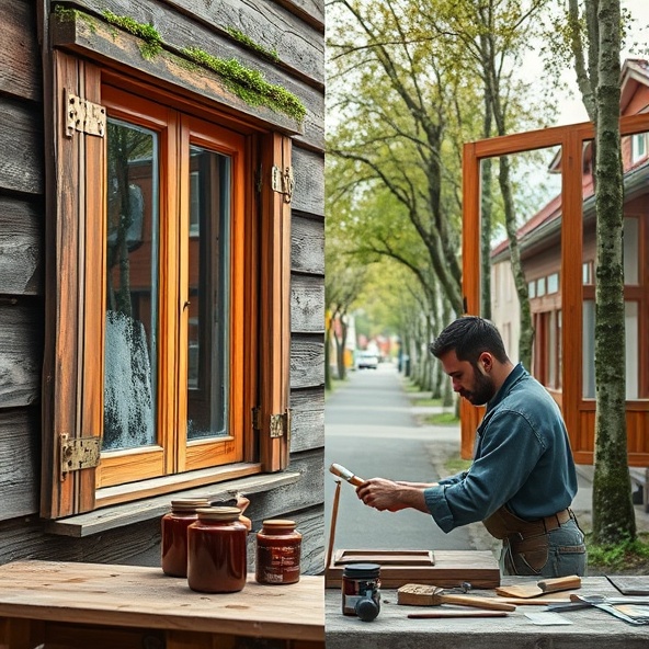 okna drewniane zielonka